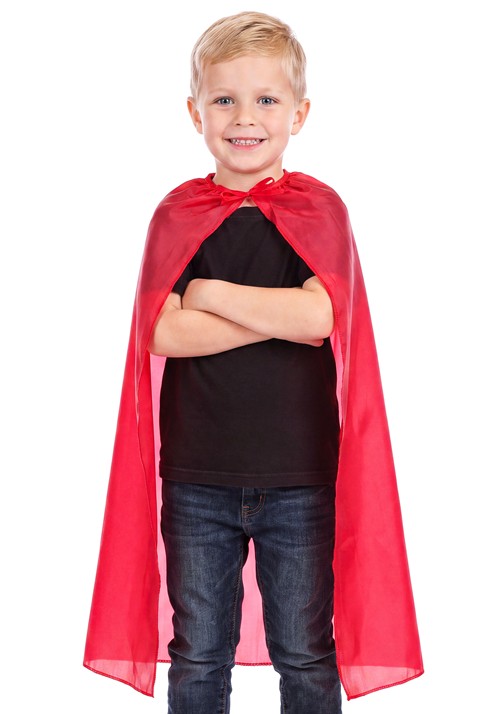 Kids Red Superhero Costume Cape