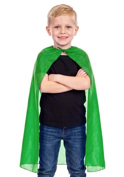 Kids Green Superhero Costume Cape
