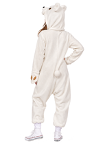 Kids Polar Bear Union Suit Costume Alt 1