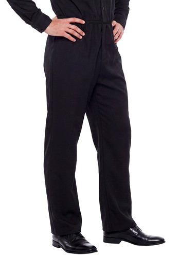 Adult 70s Black Bell Bottom Pants 1