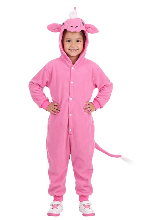 Kids Diva Unicorn Pink Union Suit Costume