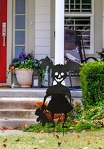 Halloween Scary Girl Holding Toy Bear Lawn Decoration