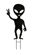 Come in Peace Alien Lawn Decoration Alt 1