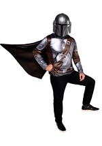 Mens Star Wars Mandalorian Costume Top Mask Alt 4
