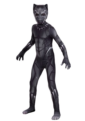 Boys Black Panther Zentai Suit Costume