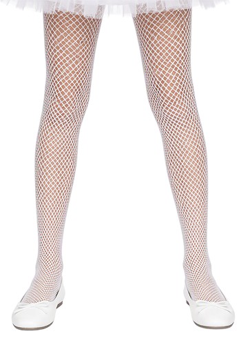 Adult Fishnet Panty Hose White