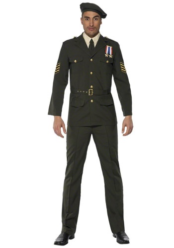Click Here to buy Mens Wartime Officer Costume from HalloweenCostumes, CDN Funds & Shipping