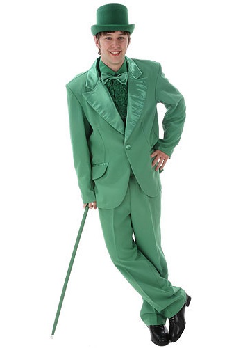 Mens Green Tuxedo Costume