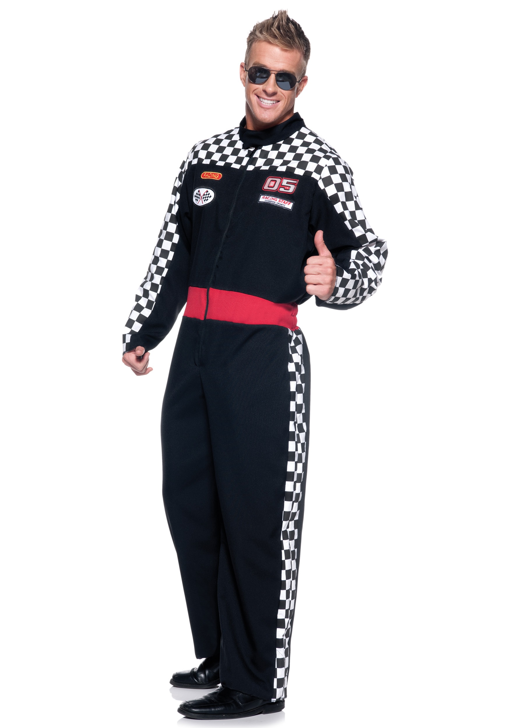 Plus Size Men's Race Car Driver Costume 2X