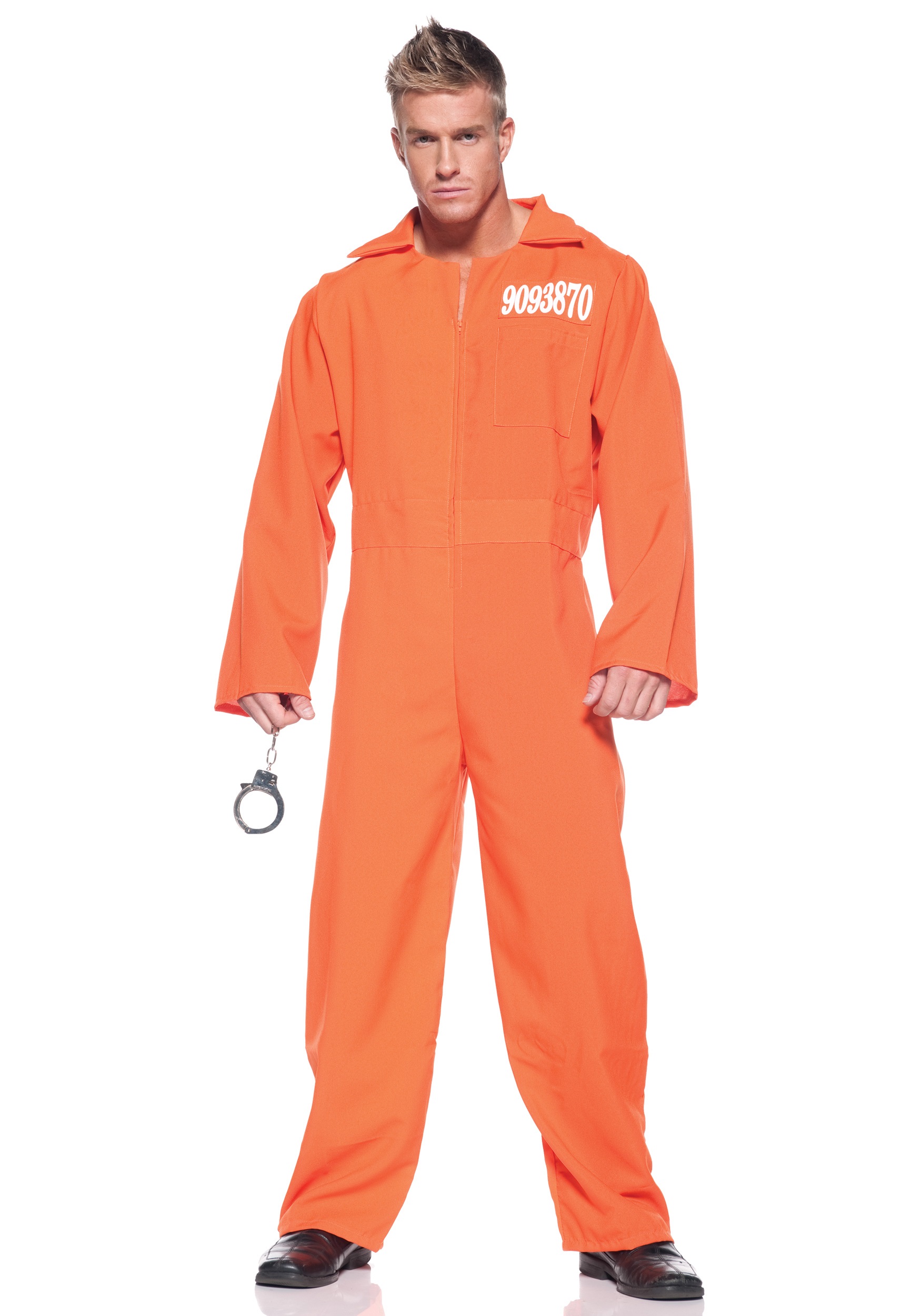 Plus Size Prison Jumpsuit Costume For Adults
