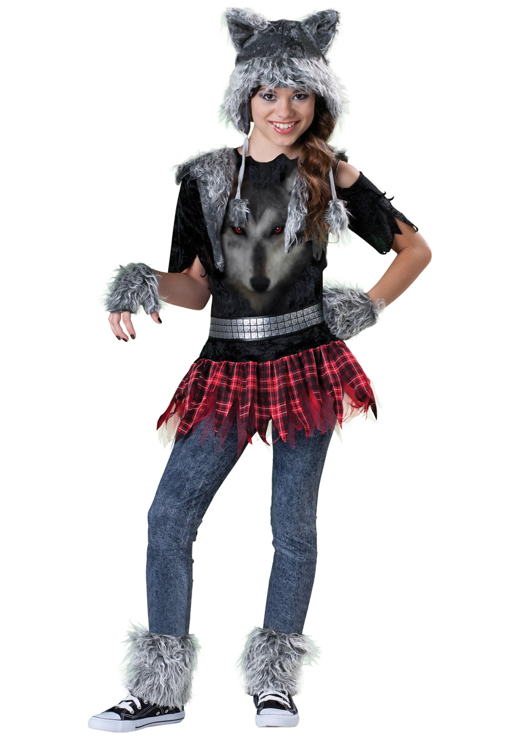 Tween Werewolf Costume , Werewolf Halloween Costume For Girls