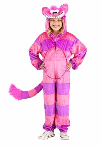 Click Here to buy Cheshire Cat Jumpsuit Kids Costume from HalloweenCostumes, CDN Funds & Shipping