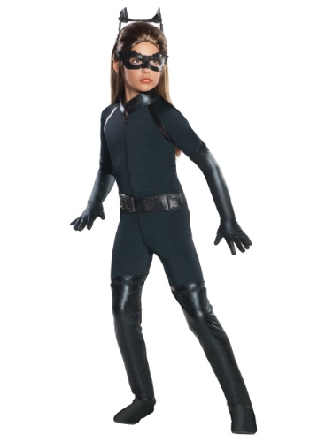 Click Here to buy Girls Deluxe Catwoman Costume from HalloweenCostumes, CDN Funds & Shipping