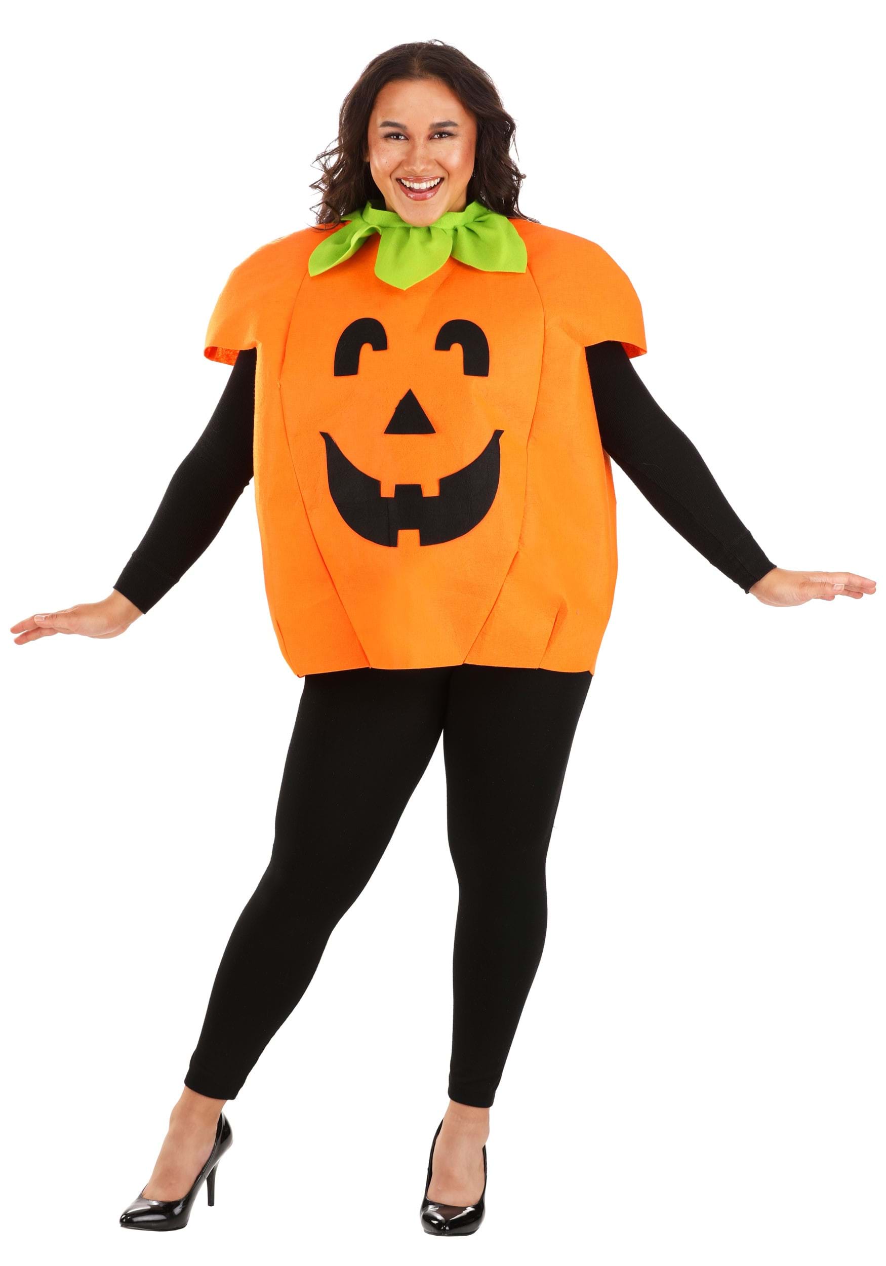 Plus Size Pumpkin Costume For Adults 1X