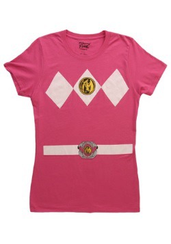 Womens Pink Power Ranger Costume T-Shirt