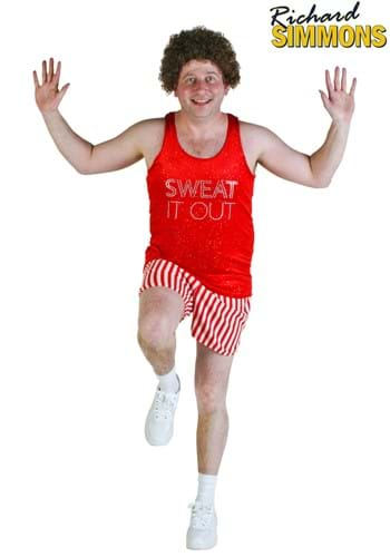 Plus Size Work It Out Men's 80s Costume