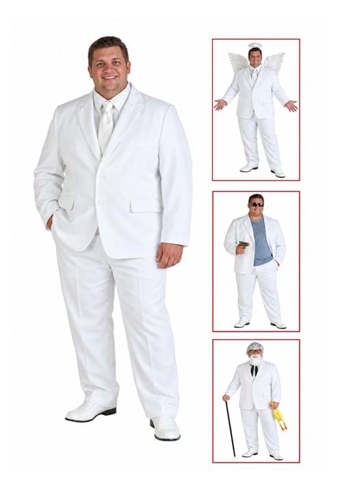 Plus Size White Suit Costume UPD Main 1