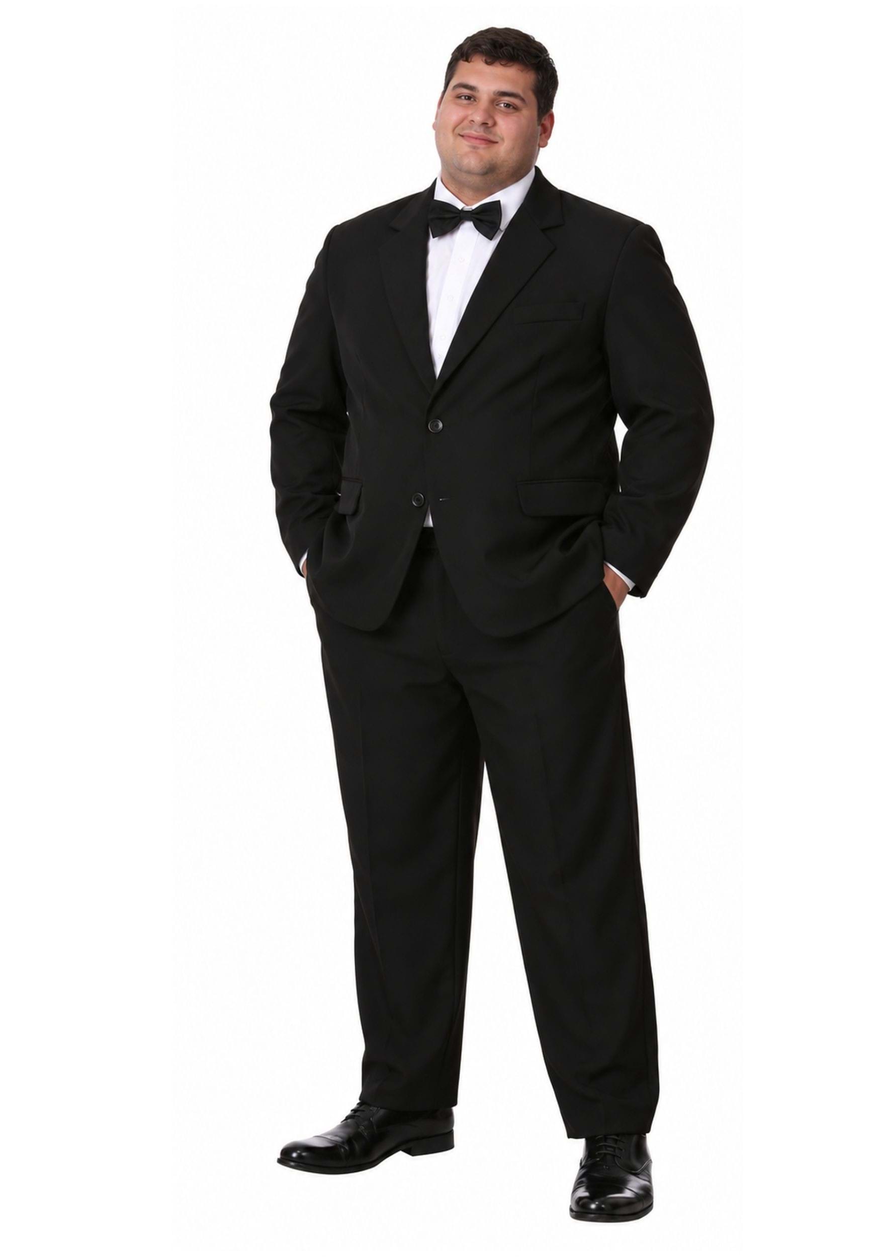 Plus Size Black Men's Costume Suit | Exclusive Costumes