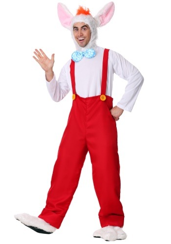 Click Here to buy Plus Size Cartoon Rabbit Mens Costume from HalloweenCostumes, CDN Funds & Shipping