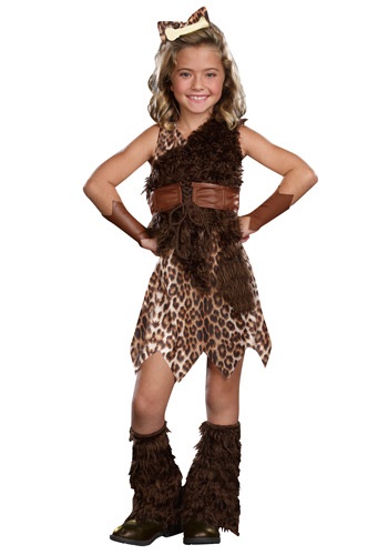 Click Here to buy Cave Girl Cutie Kids Costume | Decade Costume from HalloweenCostumes, CDN Funds & Shipping