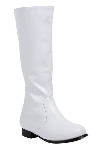 Boys White Costume Boots