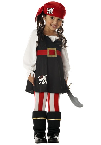 Click Here to buy Toddler Girls Pirate Costume from HalloweenCostumes, CDN Funds & Shipping