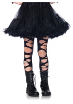 Girls Tattered Gothic Tights	