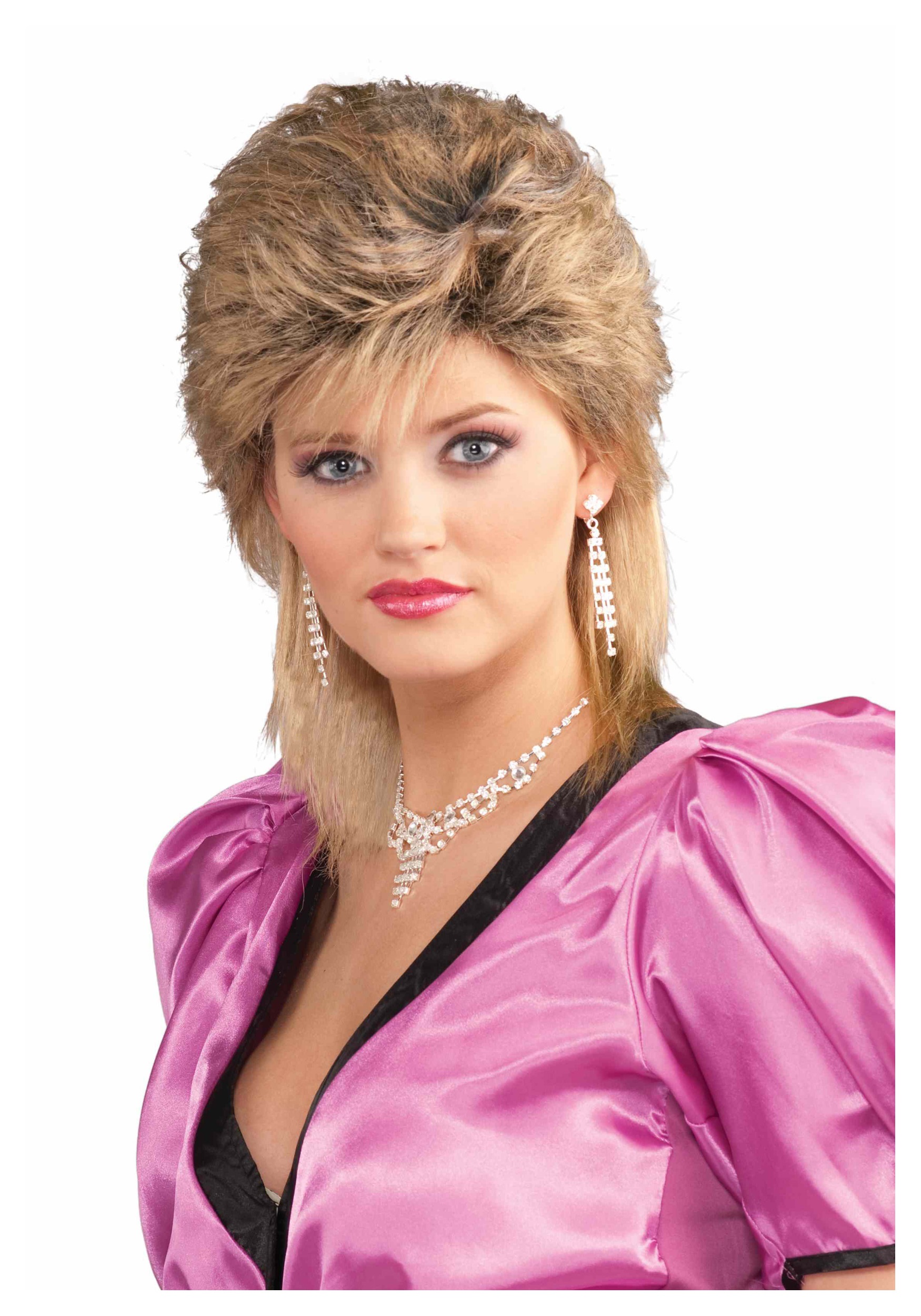 80's Salon Blonde Wig , Costume Accessory