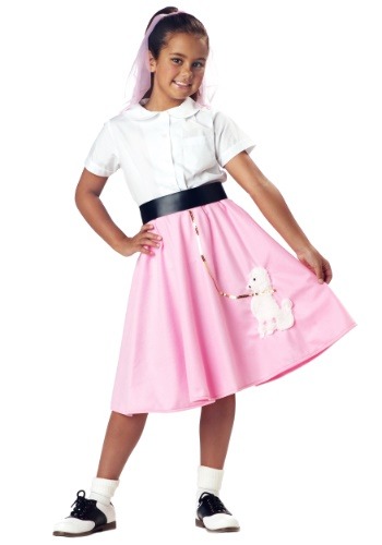 Click Here to buy Kids Pink Poodle Skirt from HalloweenCostumes, CDN Funds & Shipping