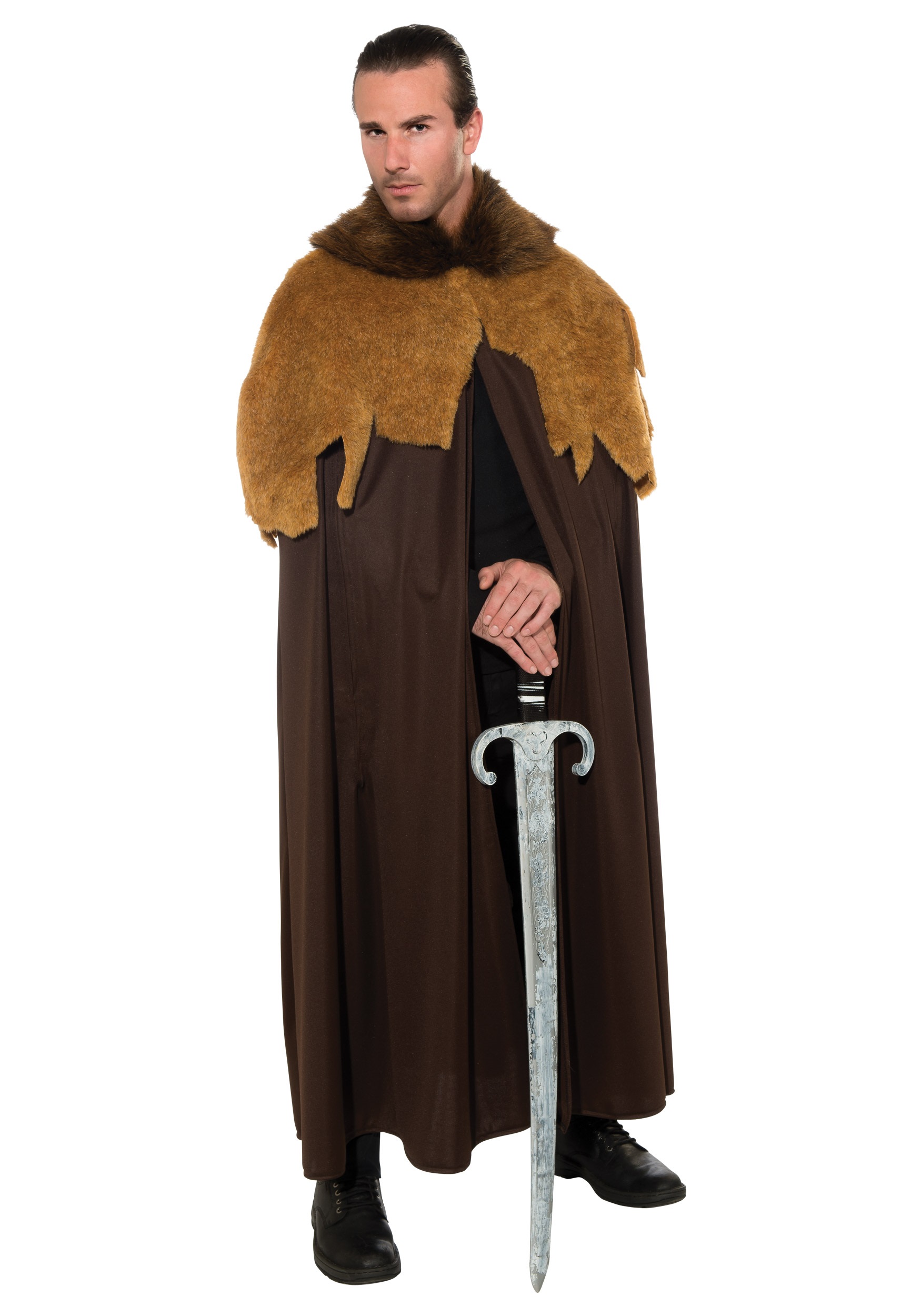 Gajaous Mens Medieval Cloak Vintage Knight Warrior Shawl Viking Cape Halloween Cosplay Shoulder Cape 