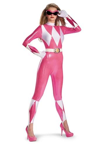 Click Here to buy Pink Ranger Sassy Bodysuit Costume from HalloweenCostumes, CDN Funds & Shipping