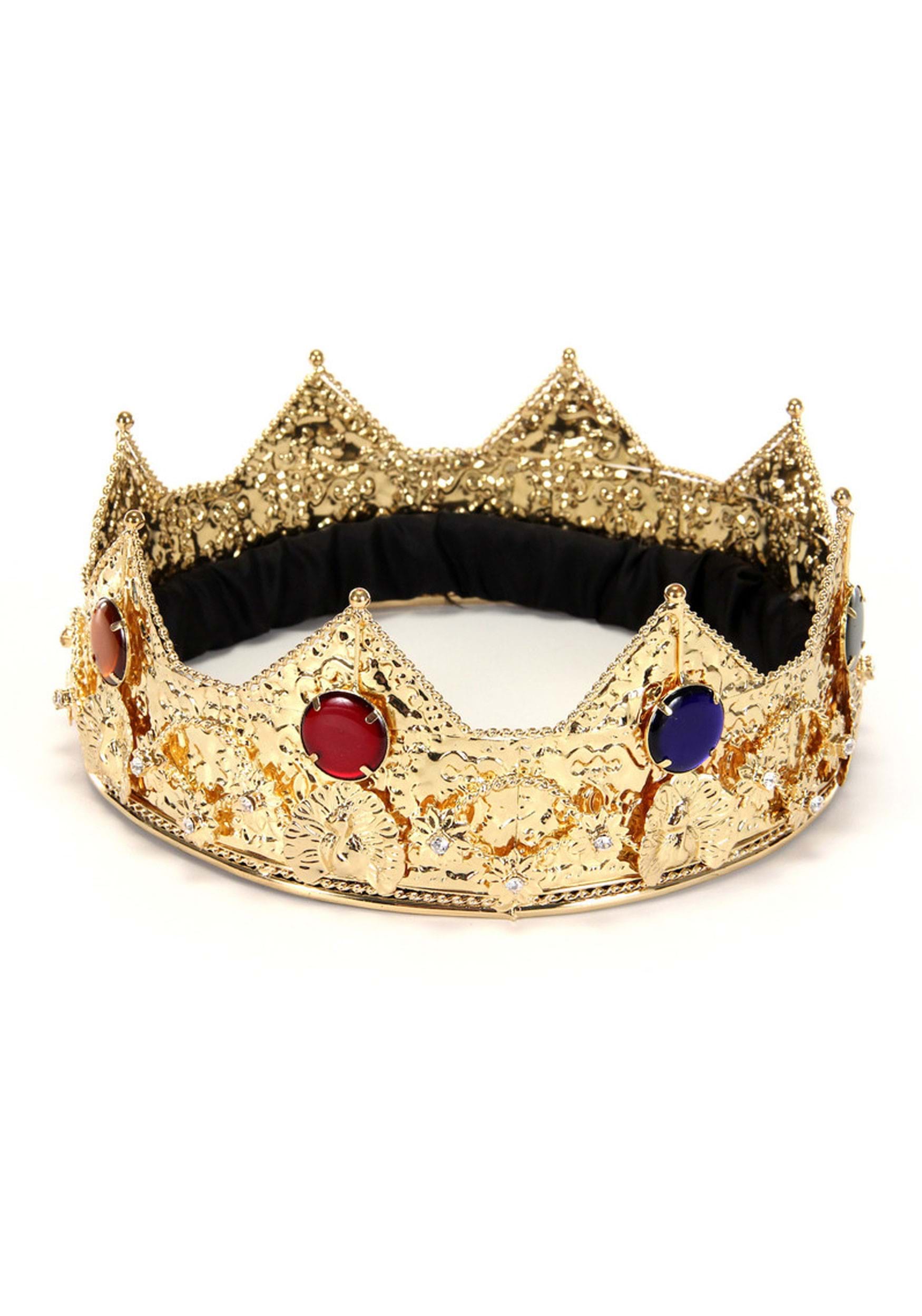 Men's Gold King Costume Crown