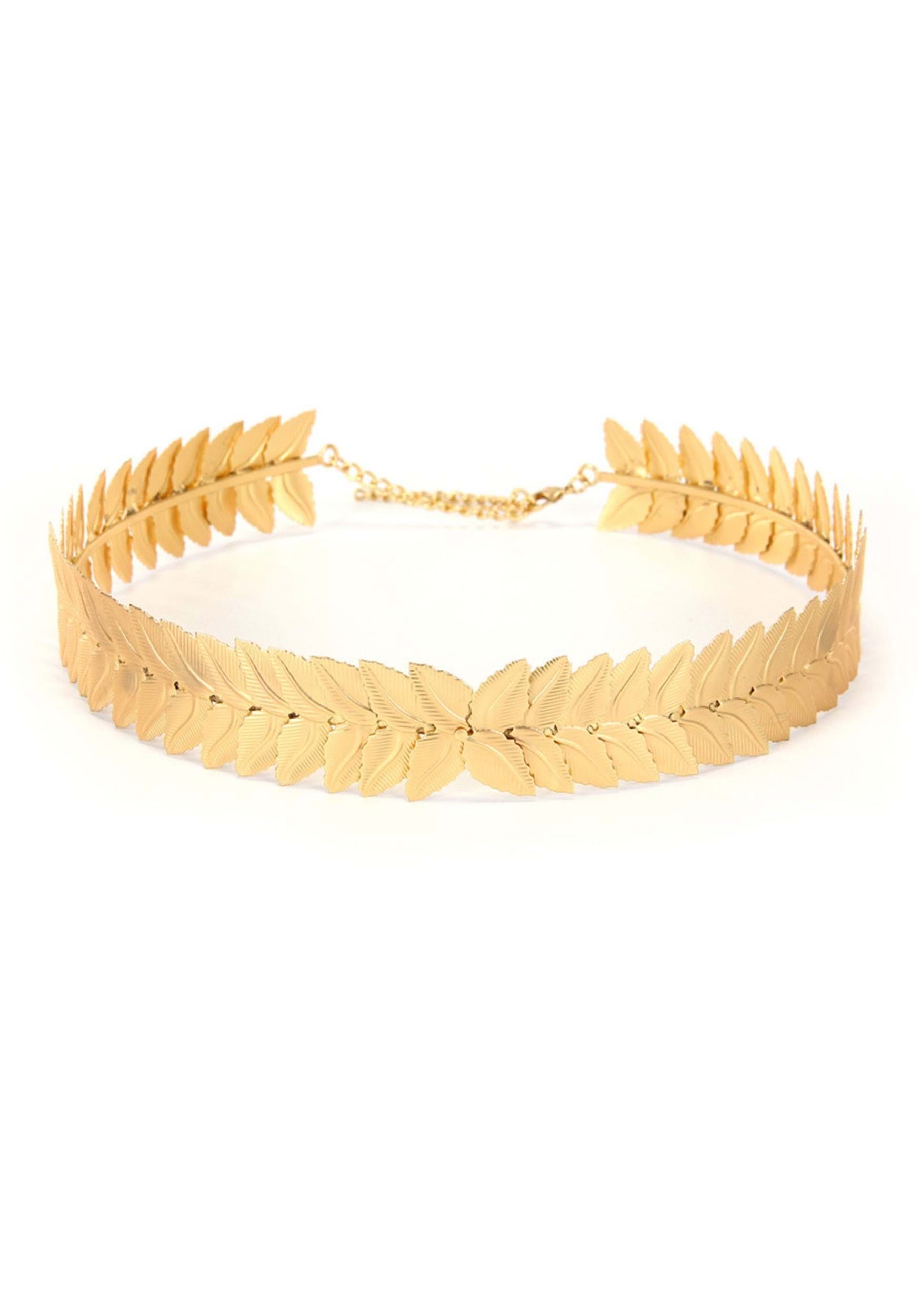 Men's Halloween Gold Caesar Costume Circlet