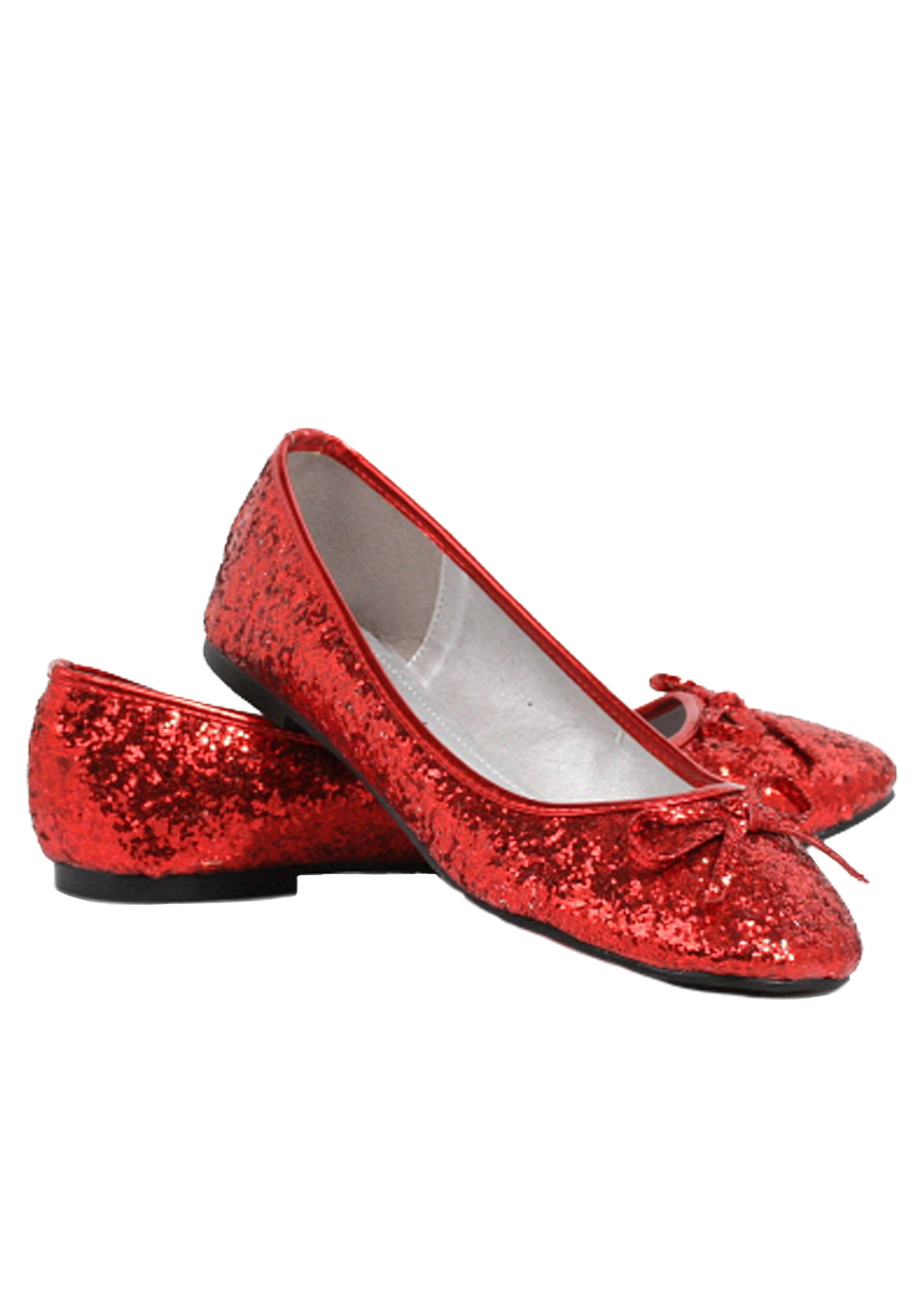 Red Glitter Flats | Red Sparkly Shoes 