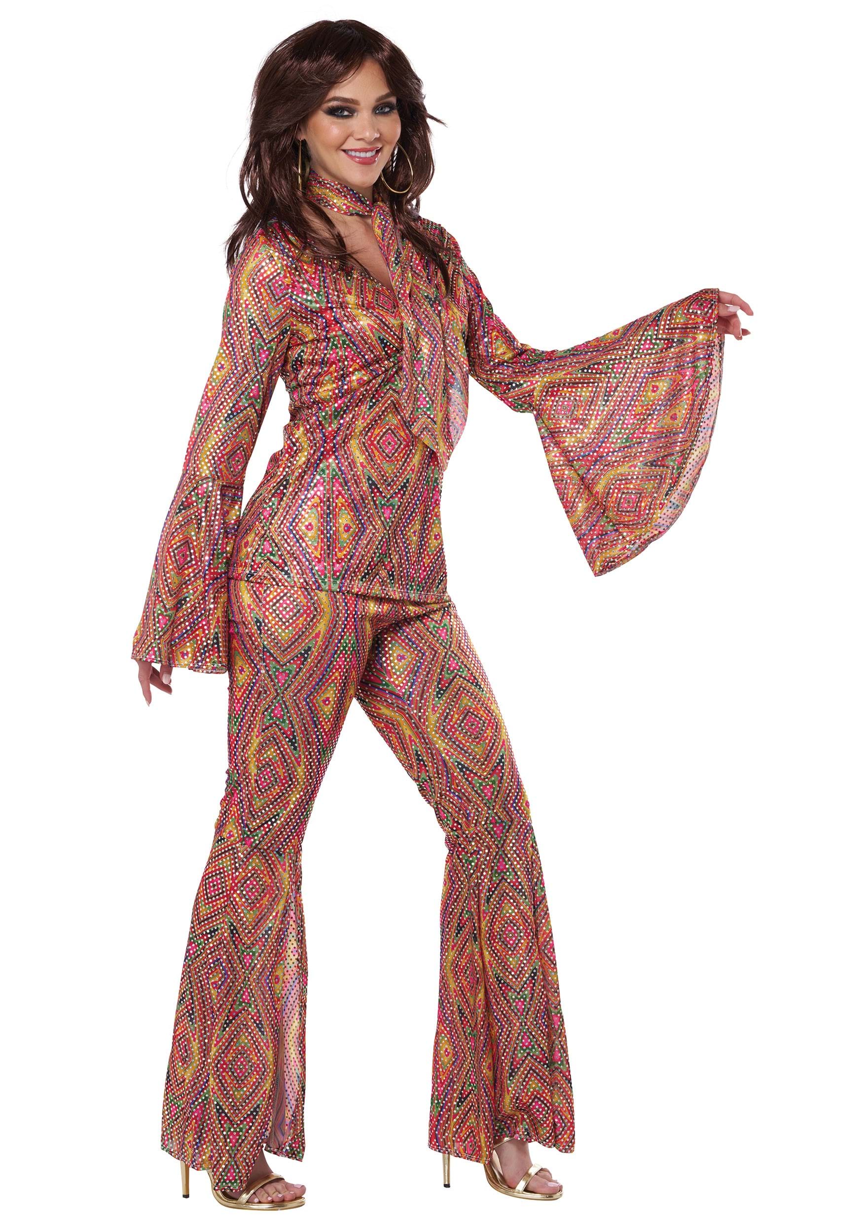 Women's 1970s DiscoLicious Costume , Decade Costumes