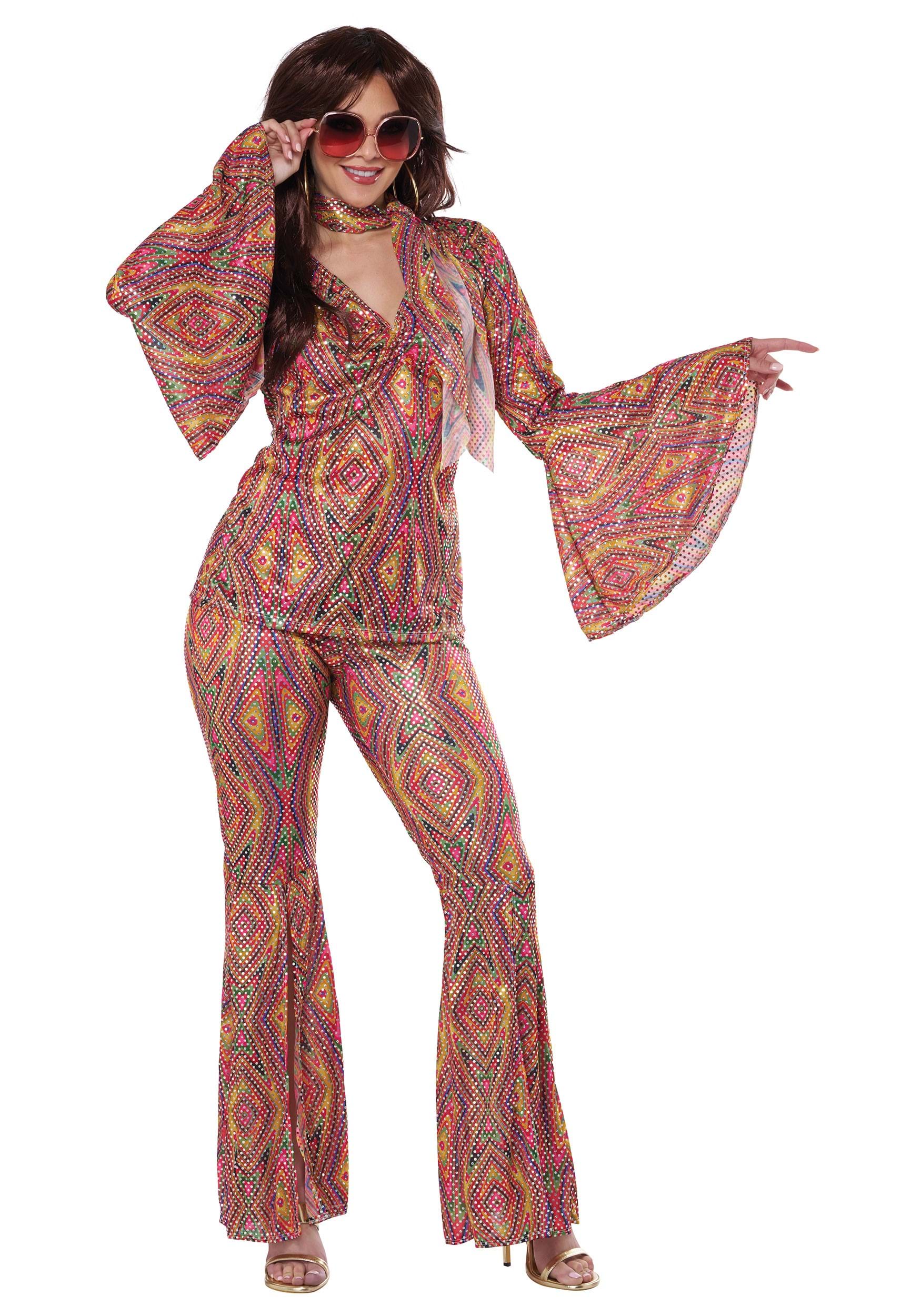 Women's 1970s DiscoLicious Costume , Decade Costumes