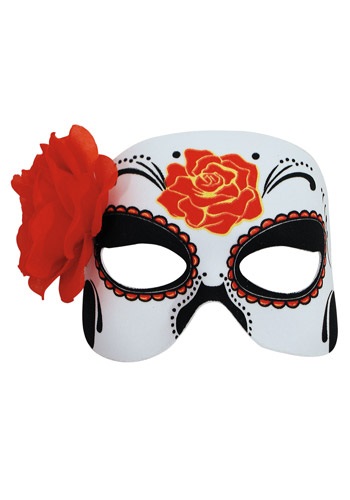 Click Here to buy Womens Day of the Dead Half Mask from HalloweenCostumes, CDN Funds & Shipping