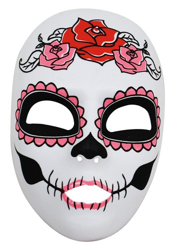 Click Here to buy Womens Day of the Dead Full Face Mask from HalloweenCostumes, CDN Funds & Shipping