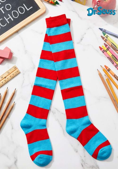 Thing 1 & Thing 2 Striped Knee Highs update