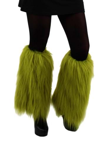 Click Here to buy Adult Grinch Fuzzy Leg Warmers | Grinch Costume Accessories from HalloweenCostumes, CDN Funds & Shipping