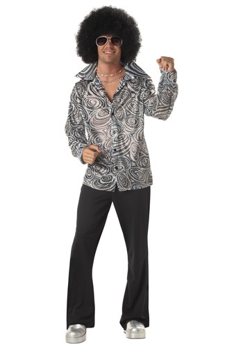 Click Here to buy Mens Disco Shirt from HalloweenCostumes, CDN Funds & Shipping