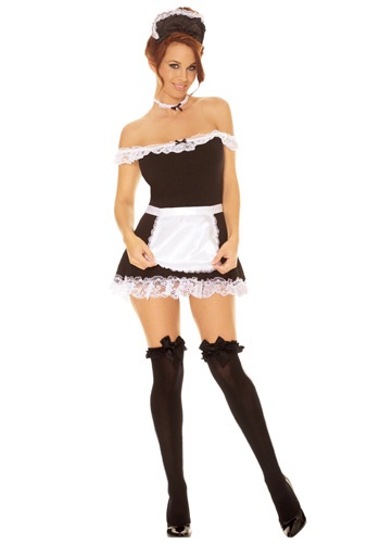 Click Here to buy Sexy French Maid Costume | Sexy Halloween Womens Costume from HalloweenCostumes, CDN Funds & Shipping