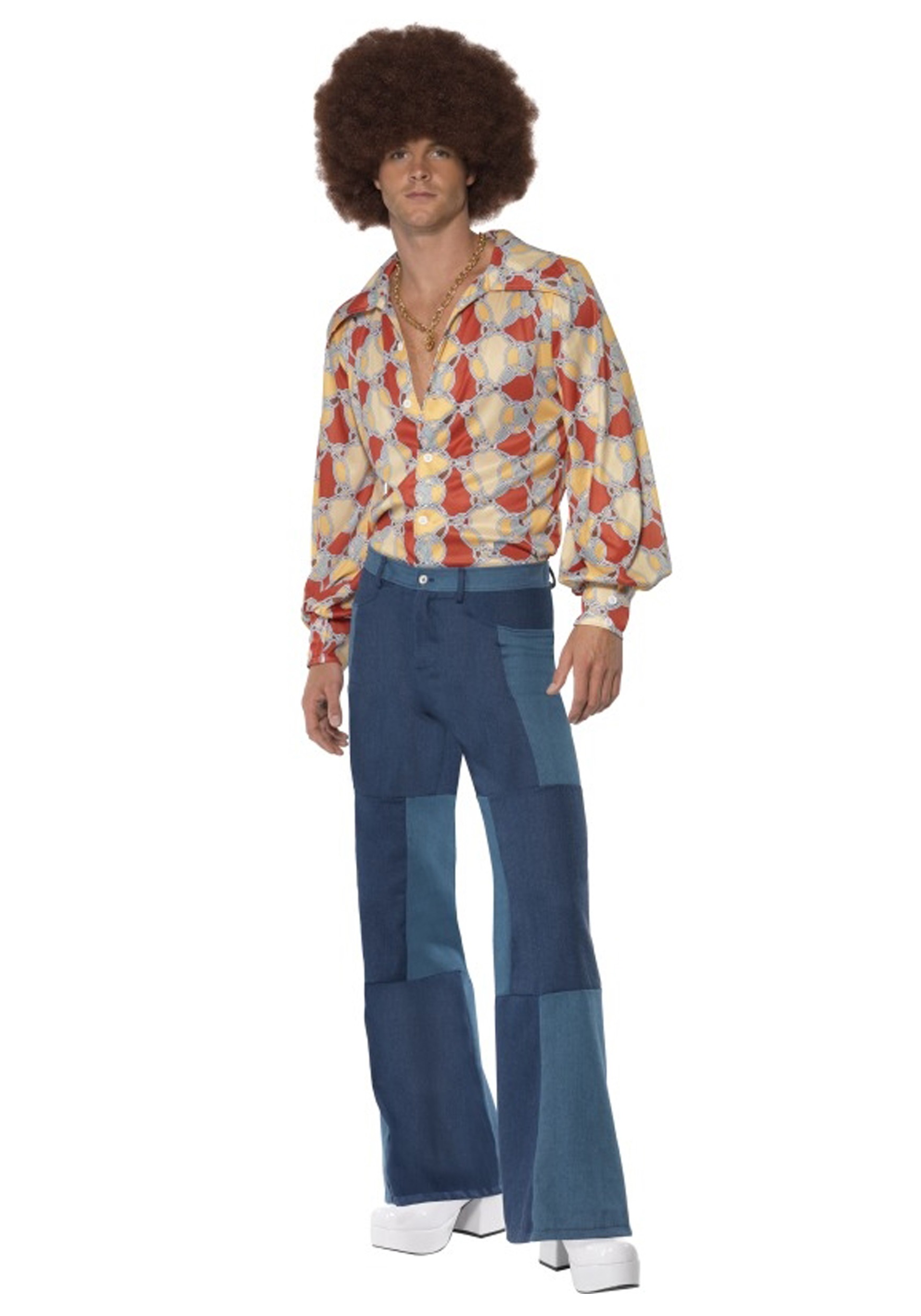 Men's 70s Patchwork Pants
