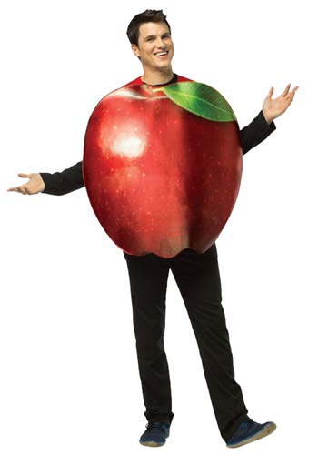 Click Here to buy Adult Get Real Apple Costume from HalloweenCostumes, CDN Funds & Shipping