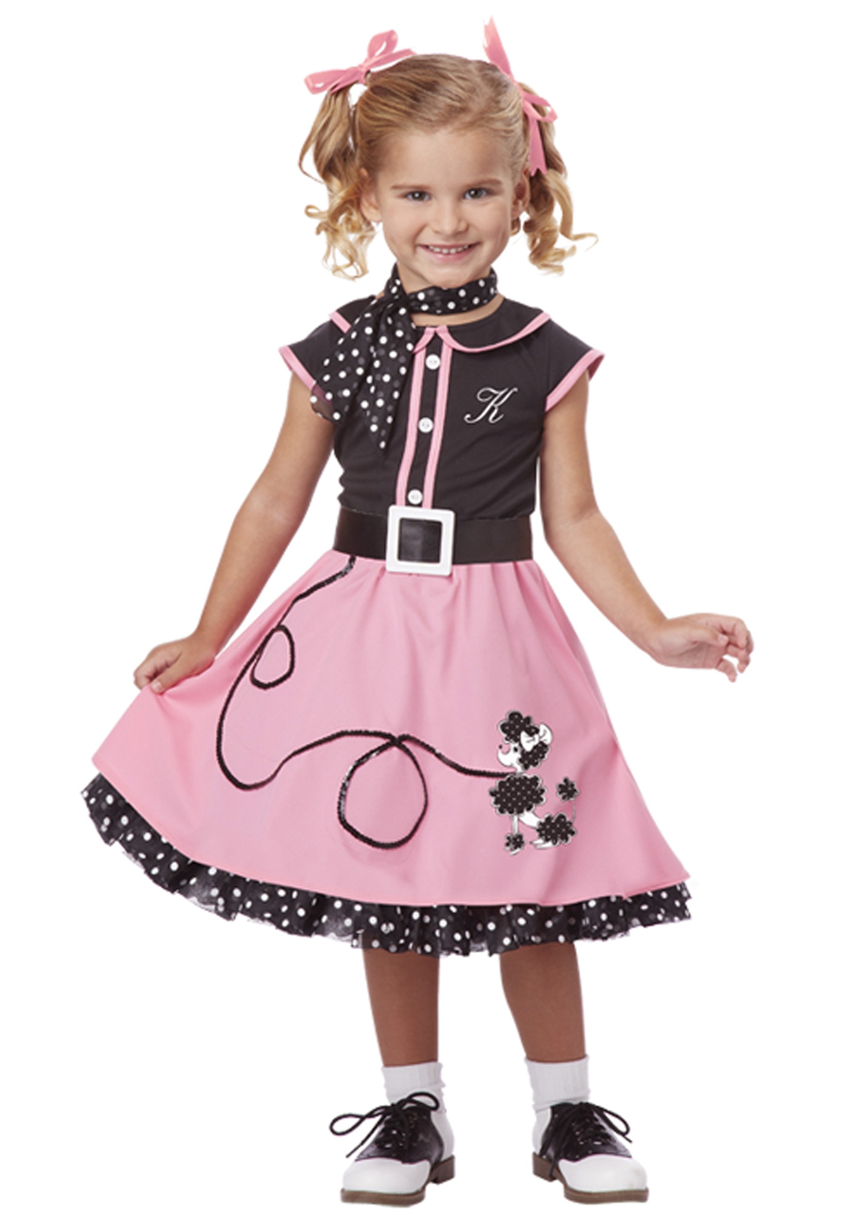 50's Poodle Cutie Toddler Costume For Girls , Decade Costumes