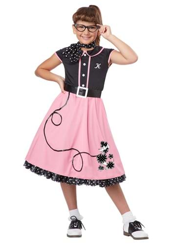 Click Here to buy Girls Pink 50s Sweetheart Costume from HalloweenCostumes, CDN Funds & Shipping