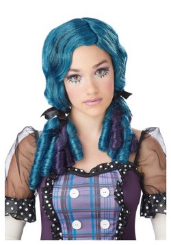 Blue / Purple Doll Curls Wig