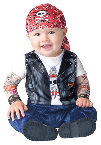 Baby Born to be Wild Biker Costume