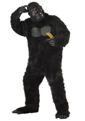 Click Here to buy Realistic Plus Size Gorilla Suit Costume from HalloweenCostumes, CDN Funds & Shipping