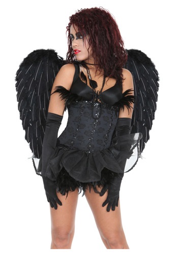 Black Heavenly Angel Wings	